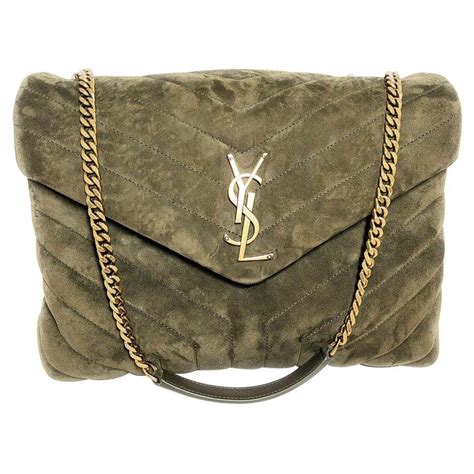 suede ysl bag